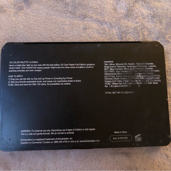COPY - 120 colour eyeshadow Palette 1st edition bh cosmetics - Picture 7 of 8